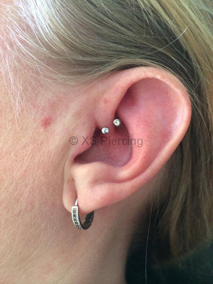 Daith-Piercing Nahaufnahme